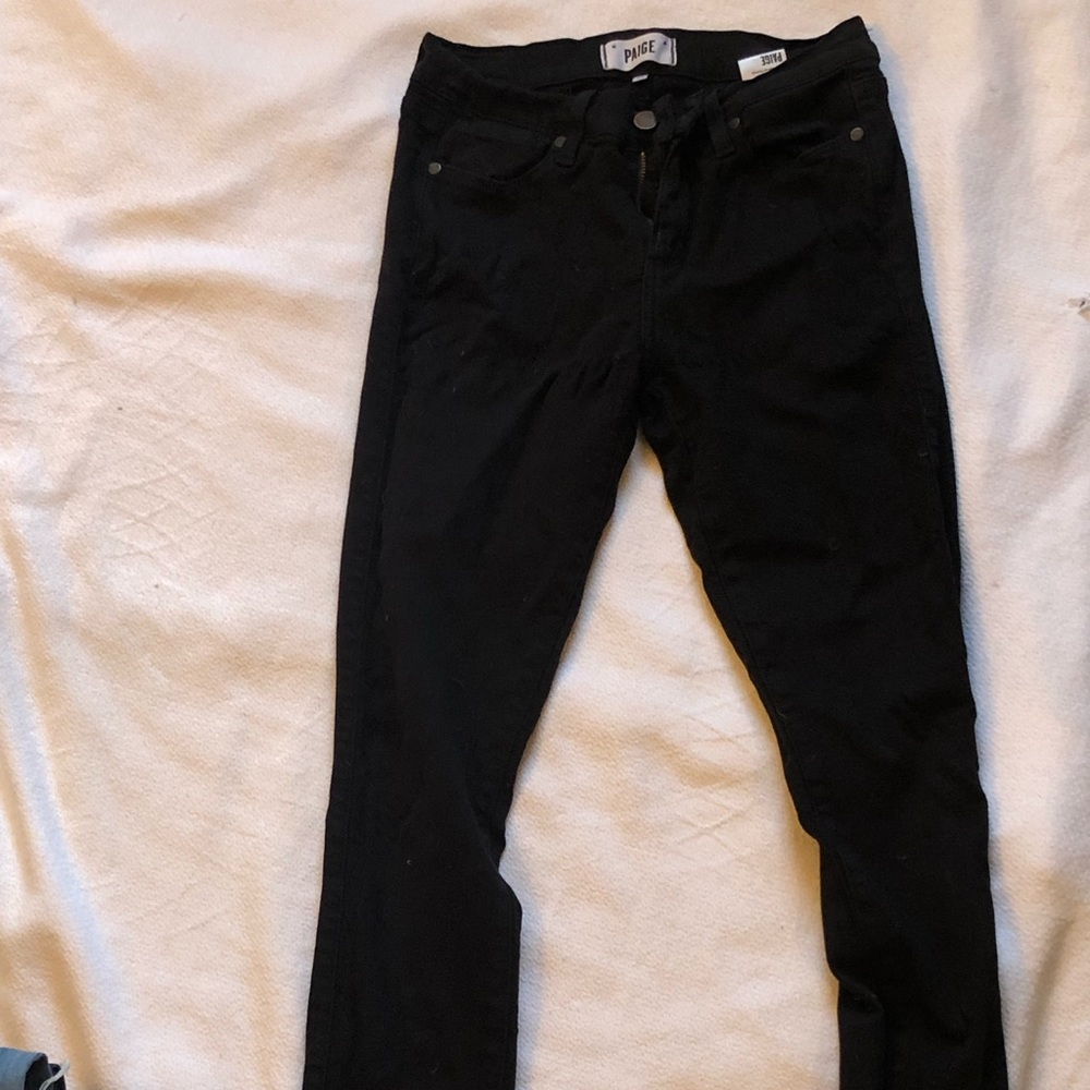 Black Paige jeggings